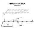 Металлочерепица МЕТАЛЛ ПРОФИЛЬ Ламонтерра X NormanMP (ПЭ-01-5015-0.5)